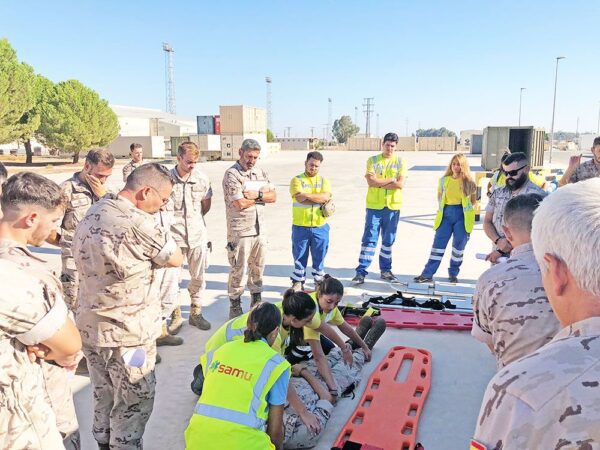El Segundo Escuadrón De Apoyo Al Despliegue Aéreo Seada Realiza Las Segundas Jornadas En Materia Sanitaria Con La Escuela Samu Tablada Centenaria Aviación - El Segundo Escuadrón De Apoyo Al Despliegue Aéreo Seada Realiza Las Segundas Jornadas En Materia Sanitaria Con La Escuela Samu